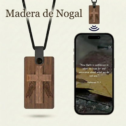Collar religioso de Madera con Guía Bíblica